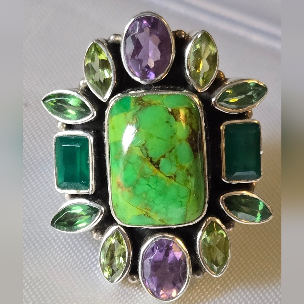 Nicky Butler Sterling Silver semi-precious multigemstone ring